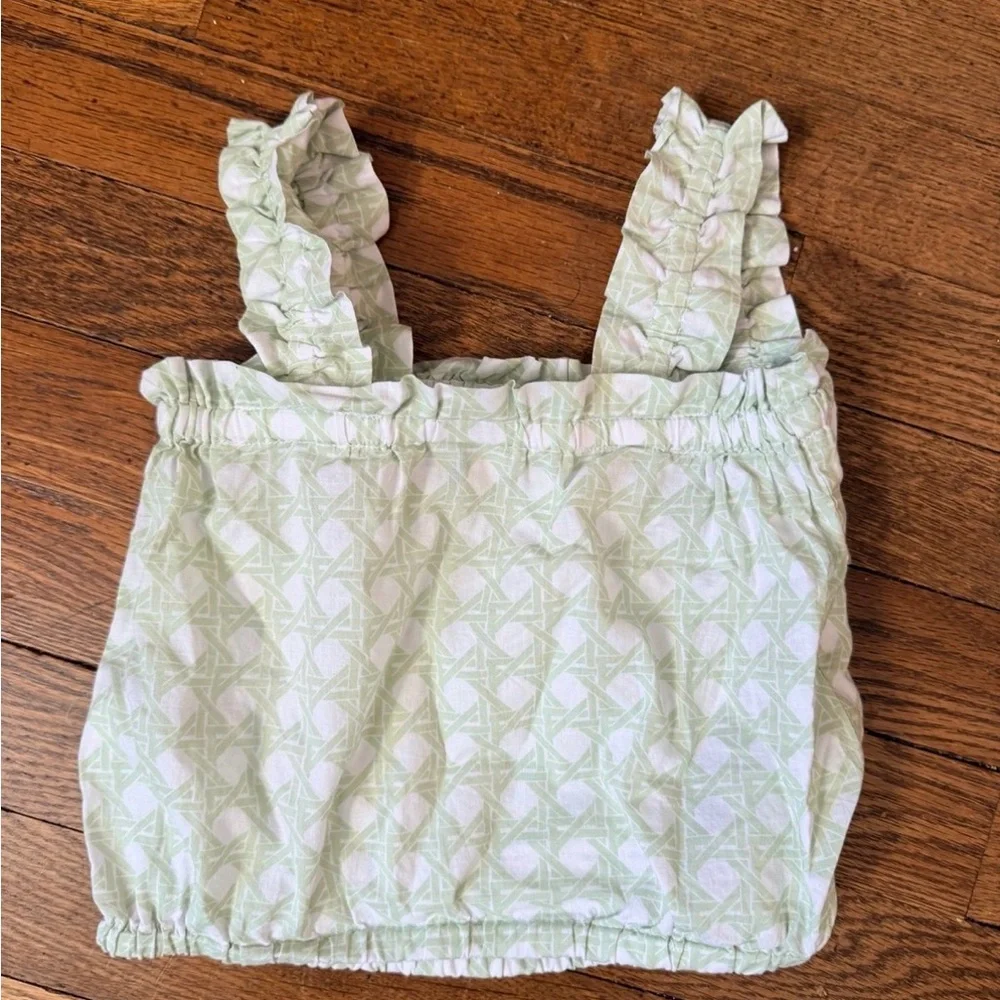Janie and Jack Light Green Tank Top - Picture 2 of 3